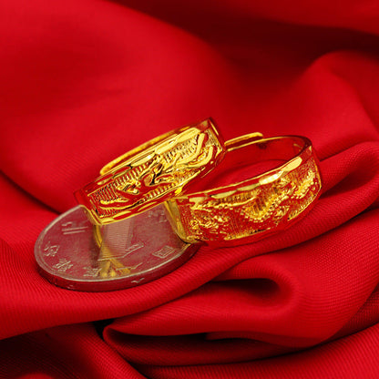 Women's & Men's & Gold-plated Jewelry Brass Gold Plated Rings