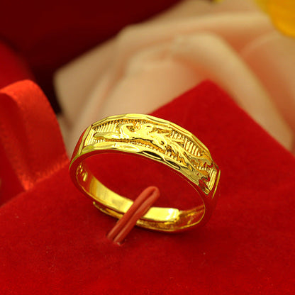 Women's & Men's & Gold-plated Jewelry Brass Gold Plated Rings