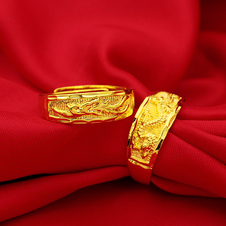 Women's & Men's & Gold-plated Jewelry Brass Gold Plated Rings