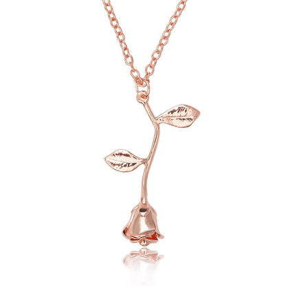 Hollow Rose Pendant Fashion Dignified Flowers Necklaces