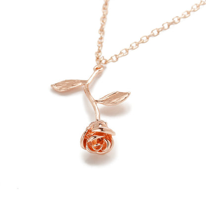 Hollow Rose Pendant Fashion Dignified Flowers Necklaces