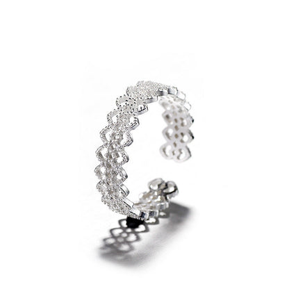 Open Small Fresh Pattern Lace Hollow Rings