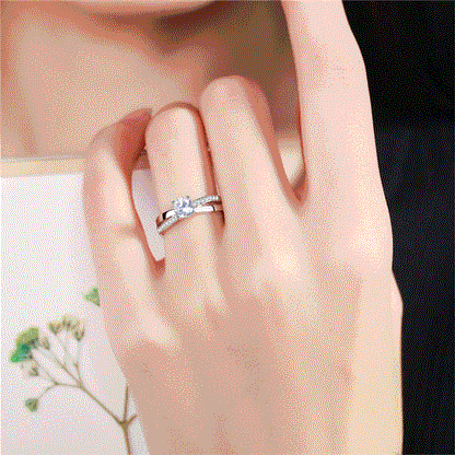 Fresh Cross Female Diamond Wedding Stylish Rings