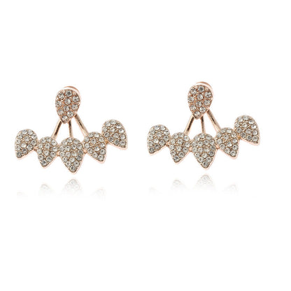 Women's Ornament Personalized Design Full-jeweled Front And Earrings