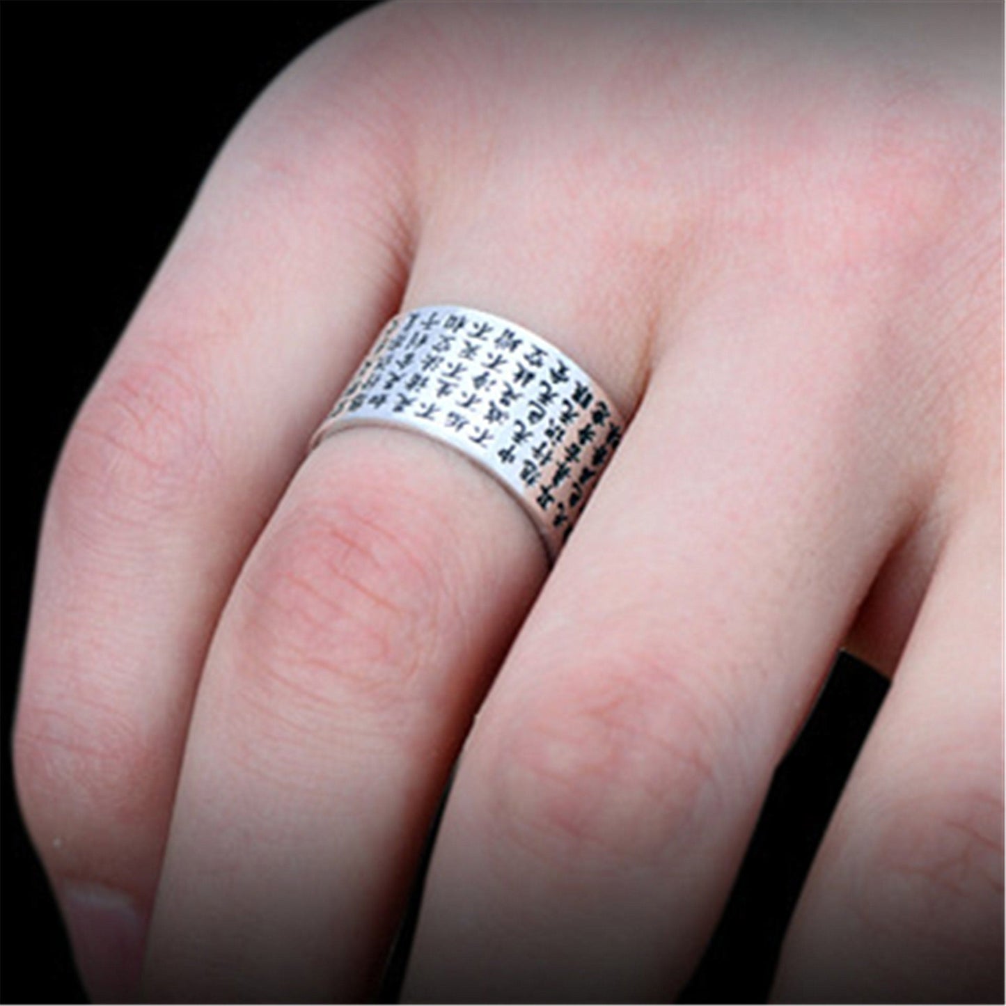 Vintage Heart-shaped Open Personalized Ethnic Style Rings