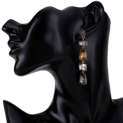 Exaggerated Trendy Multilayer Diamond Bohemian Ear Earrings