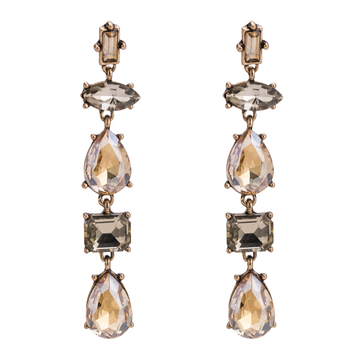 Exaggerated Trendy Multilayer Diamond Bohemian Ear Earrings