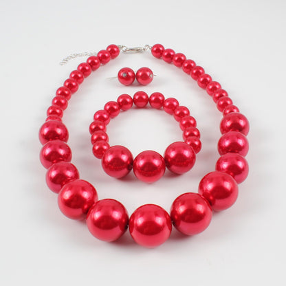Fashion Pearl Simplicity And Exaggeration Imitation Necklaces