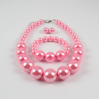 Fashion Pearl Simplicity And Exaggeration Imitation Necklaces