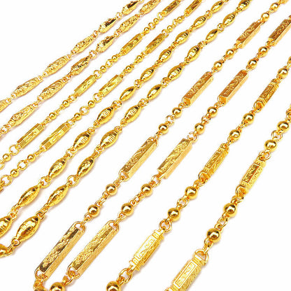 Men's Live Broadcast Ornament Gold Plated Keel Hemp Necklaces
