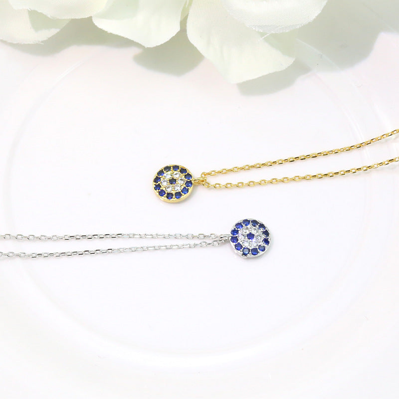 Women's Clavicle Copper Plated Platinum Rhinestone Zircon Necklaces