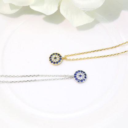 Women's Clavicle Copper Plated Platinum Rhinestone Zircon Necklaces