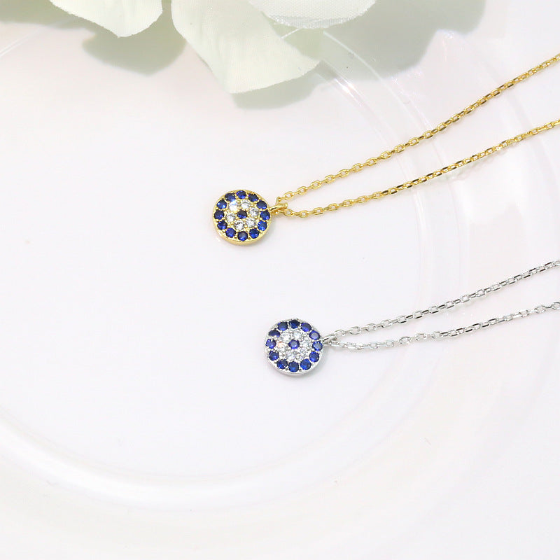 Women's Clavicle Copper Plated Platinum Rhinestone Zircon Necklaces