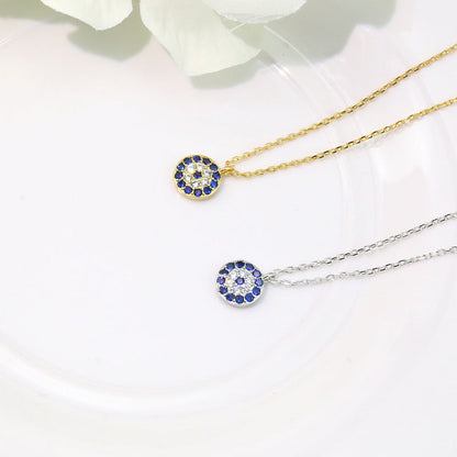 Women's Clavicle Copper Plated Platinum Rhinestone Zircon Necklaces