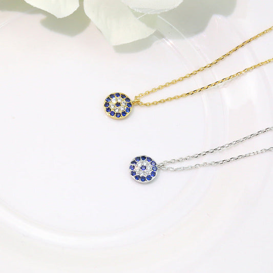 Women's Clavicle Copper Plated Platinum Rhinestone Zircon Necklaces