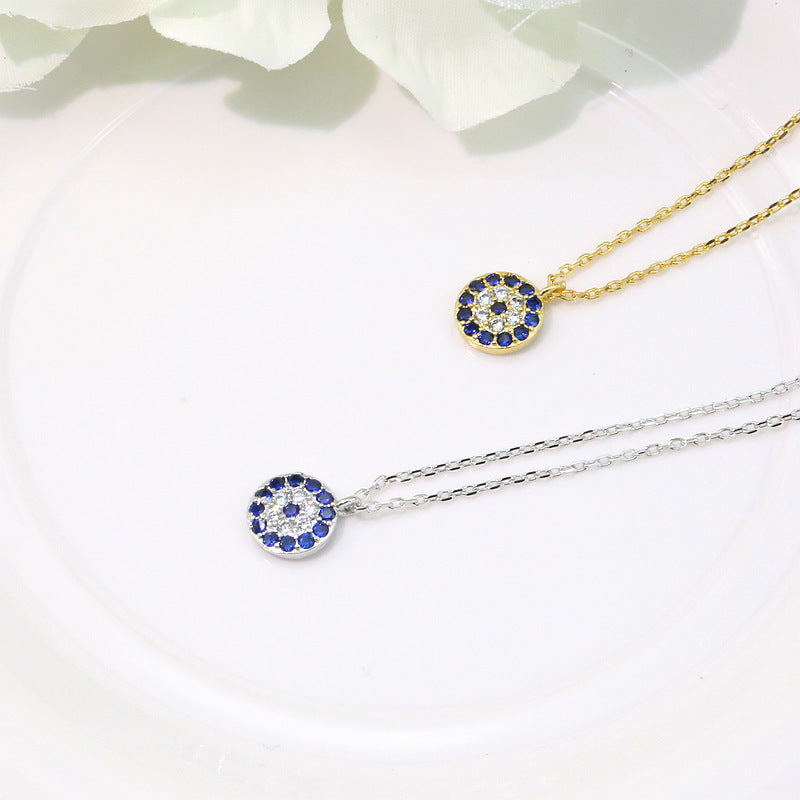 Women's Clavicle Copper Plated Platinum Rhinestone Zircon Necklaces