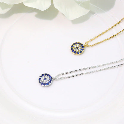 Women's Clavicle Copper Plated Platinum Rhinestone Zircon Necklaces