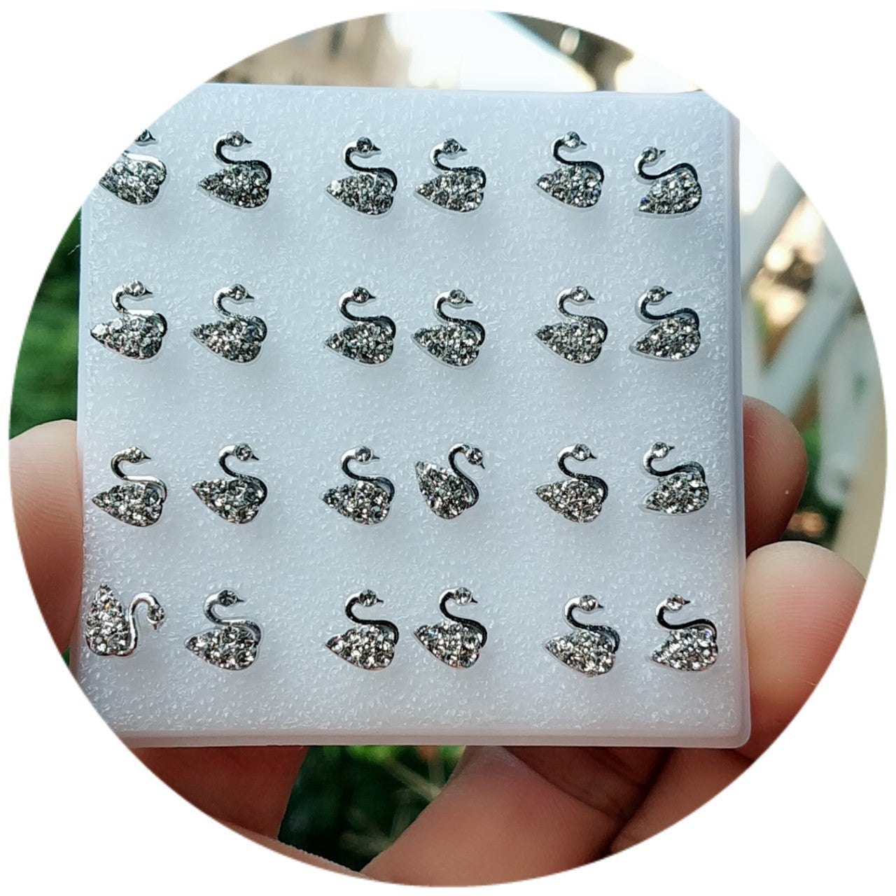 Women's Summer Ear Plastic Auricular Needle Mini Earrings