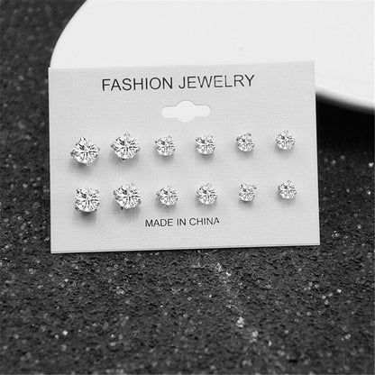 Korean Style Fresh Diamond Combination Suit Rings