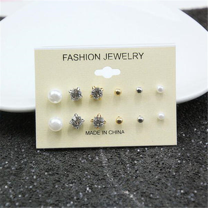 Korean Style Fresh Diamond Combination Suit Rings