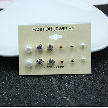 Korean Style Fresh Diamond Combination Suit Rings