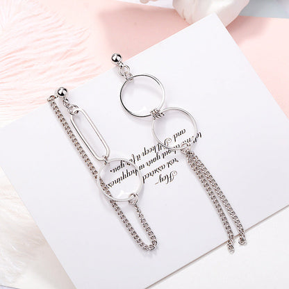 Women's & Men's Chain Punk Hip Hop Hipster Plated Less Earrings