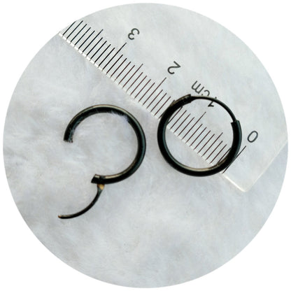 Versatile Personality White And Black Gold Earrings