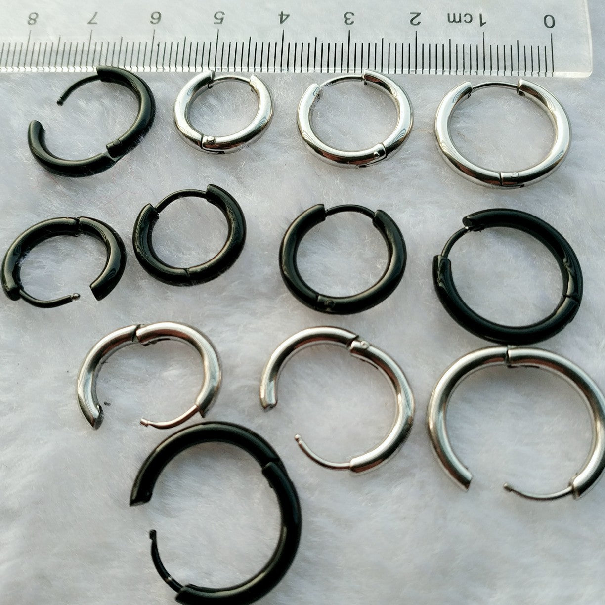 Thick Titanium Steel Hipster Accessories Versatile Earrings