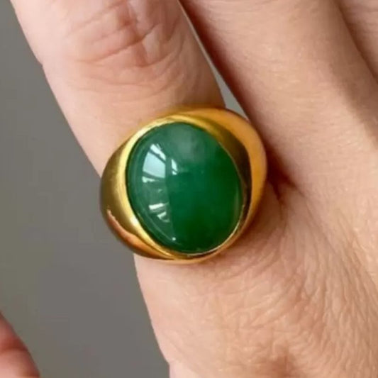 12Ct Oval Cut Yellow Gold Engagement Ring-Miusejewelry