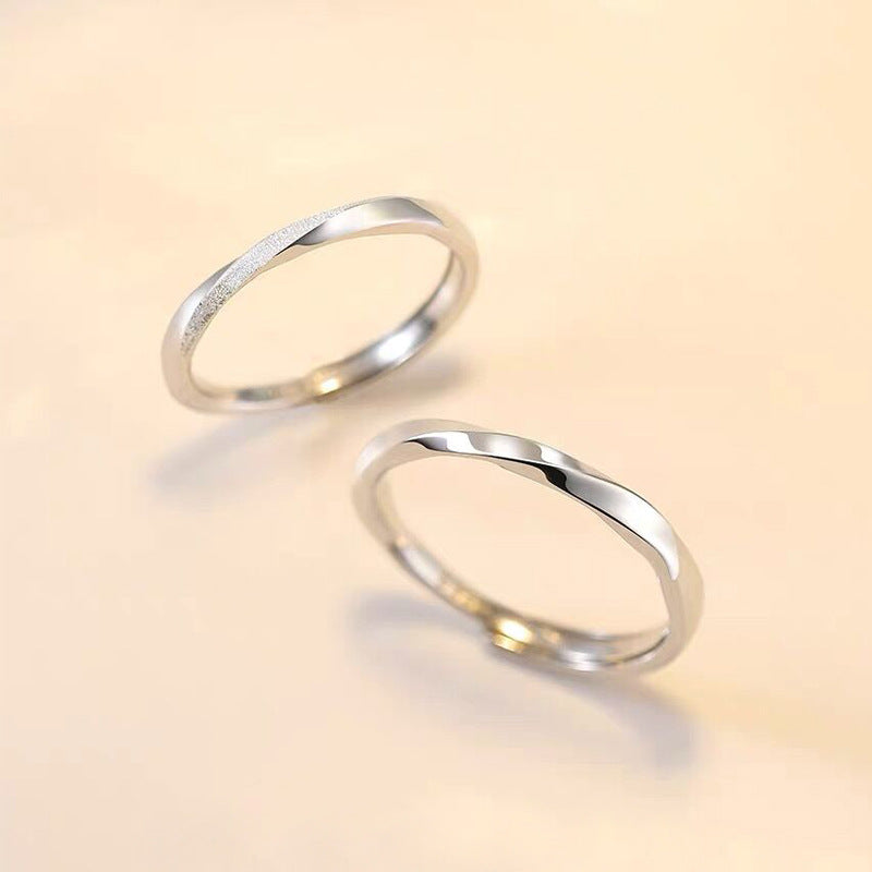 Couple Light Luxury Simple High Sense Rings