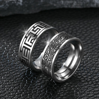 Men's Style Hand Jewelry Handsome Trendy Fashionable Rings