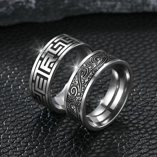 Men's Style Hand Jewelry Handsome Trendy Fashionable Rings