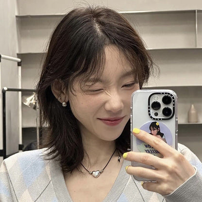 Women's Metal Heart Design Sense Niche Retro Necklaces