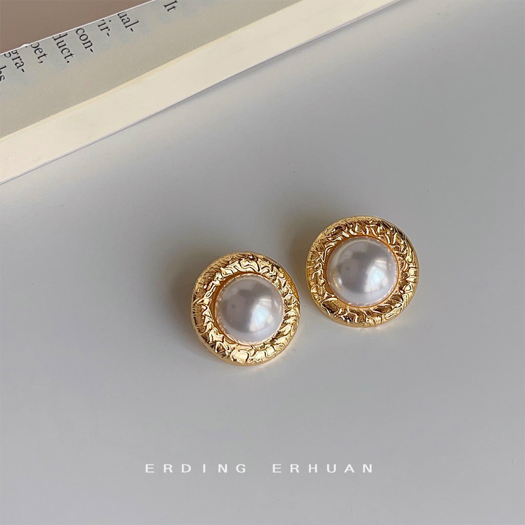 Pull Full Style Retro Round Geometric Exaggerated Earrings
