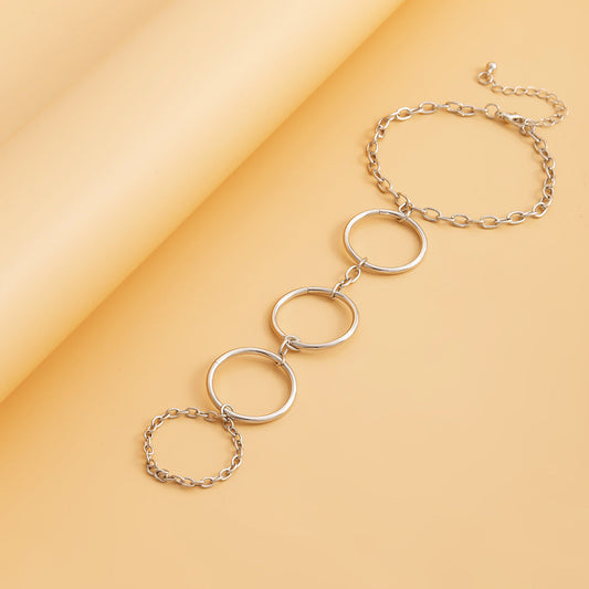 Punk Geometric Hollow Finger Personality Simple Bracelets