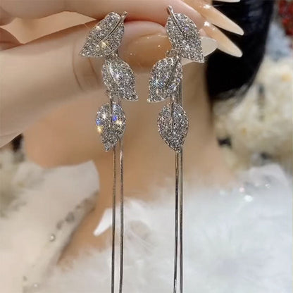 Multiple Ways To Wear Leaf Tassel High Earrings