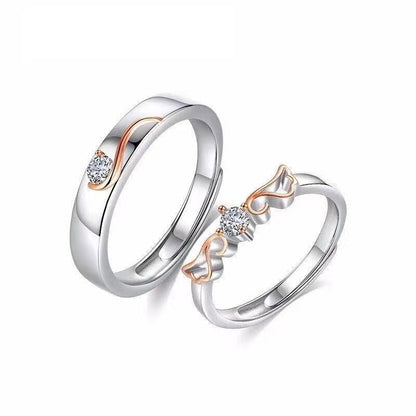 Women's & Men's & Sterling Sier And One Pair Advanced Design Rings