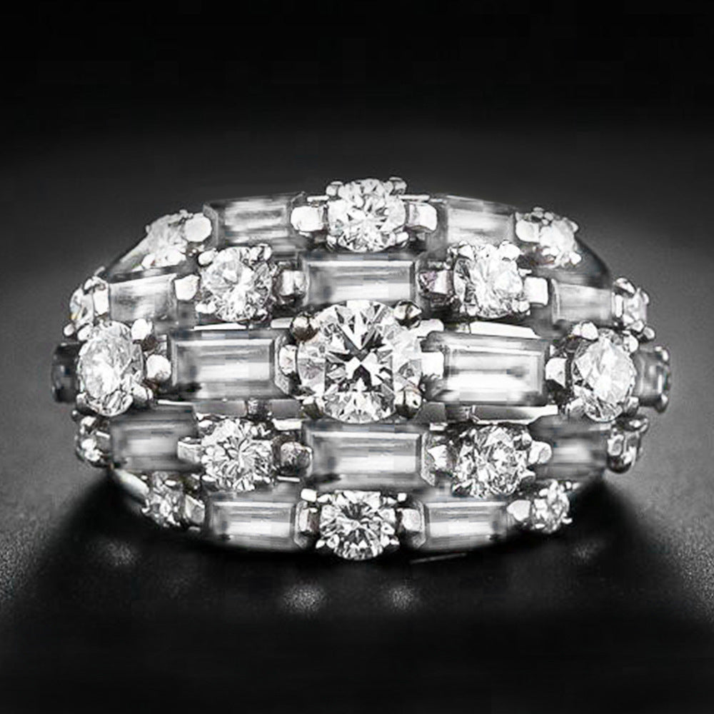 Shi Ornament Creative Colored Gems Series Rings