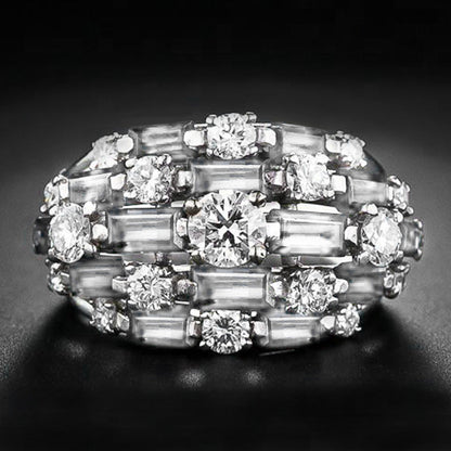 Shi Ornament Creative Colored Gems Series Rings