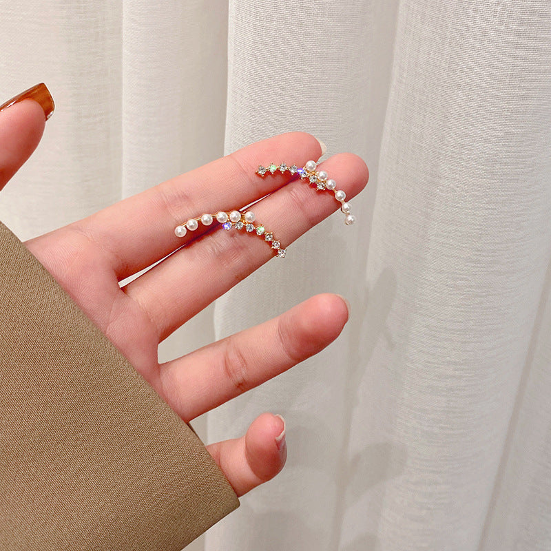 Women's Ear Geometric Bow Eardrops Graceful Full Earrings