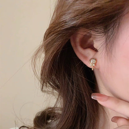 Women's Lollipop Zircon For French Style Temperament Earrings