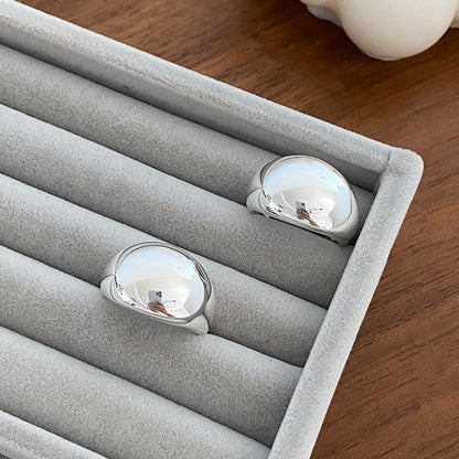 Korean Style Fashion Geometry Pattern Sier Hip Rings