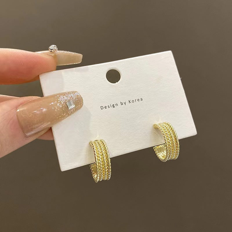 Women's Elegant Pearl High Sense Love Heart Earrings