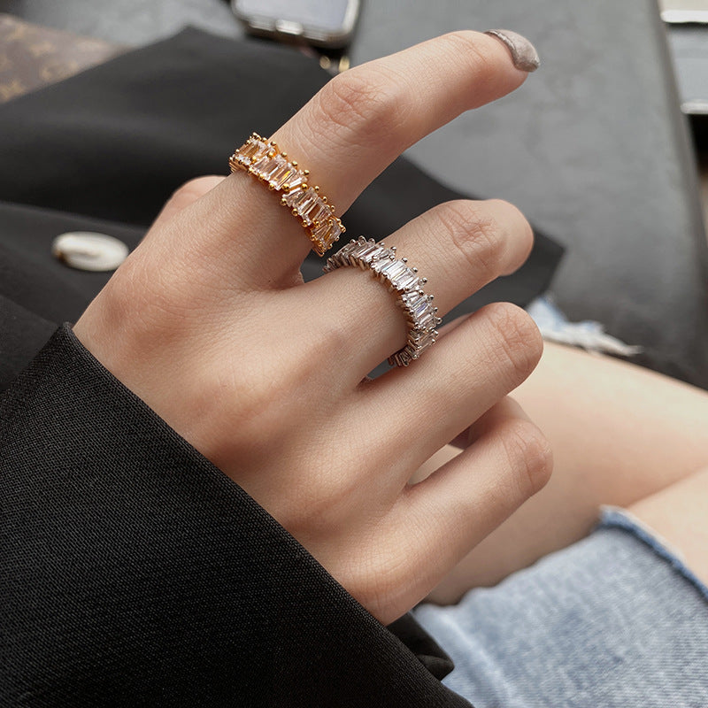 Light Luxury Female Trendy Nightclub Disco Rings