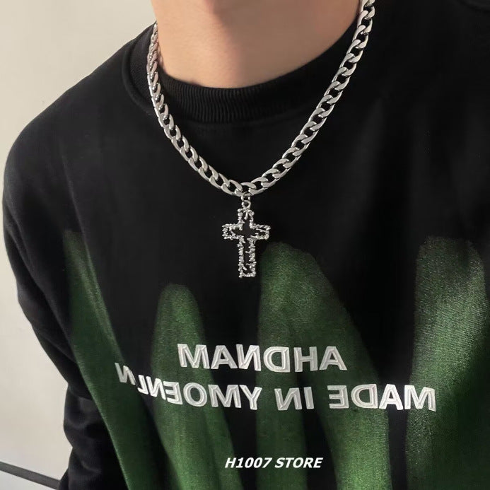 Style Melting Cross Hip Hop Cuban Necklaces