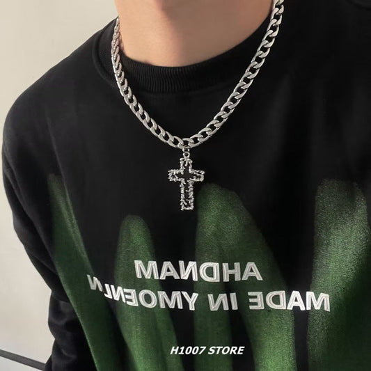 Style Melting Cross Hip Hop Cuban Necklaces