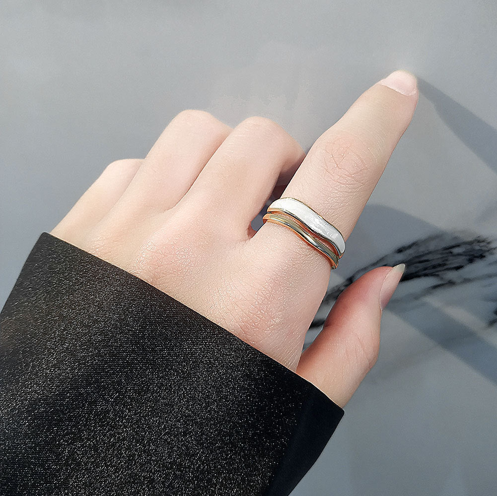 Epoxy Design Cold Wind Index Finger Tide Rings