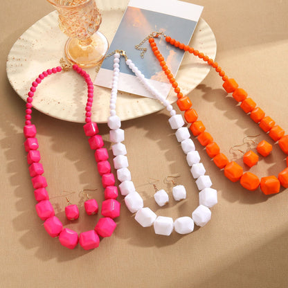 Acrylic Metal Exaggerated Artistic Retro Personalized Necklaces