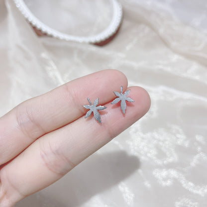 Sier Female Simple And Compact Delicate Earrings