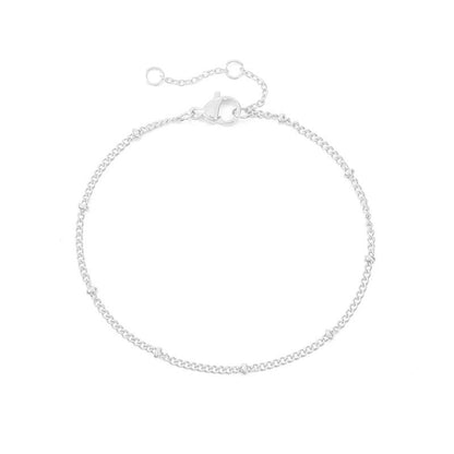 Women's Classic Simple Bead Stainless Steel Bracelets
